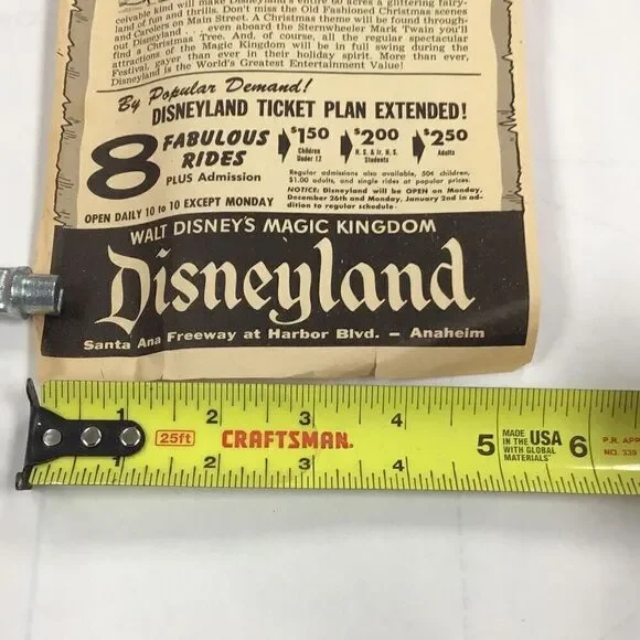Vintage Disney land, circus Mickey Mouse Club 1955 opening ￼year